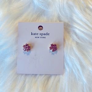 Kate Spade Pink Dainty Flower Earrings EUC comes in original kate spade bag